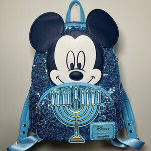 Loungefly Disney Mickey Mouse Hanukkah Mini Backpack - Never Used